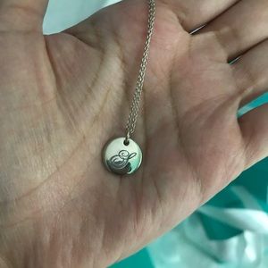 Tiffany Notes Alphabet Disc Charm 
